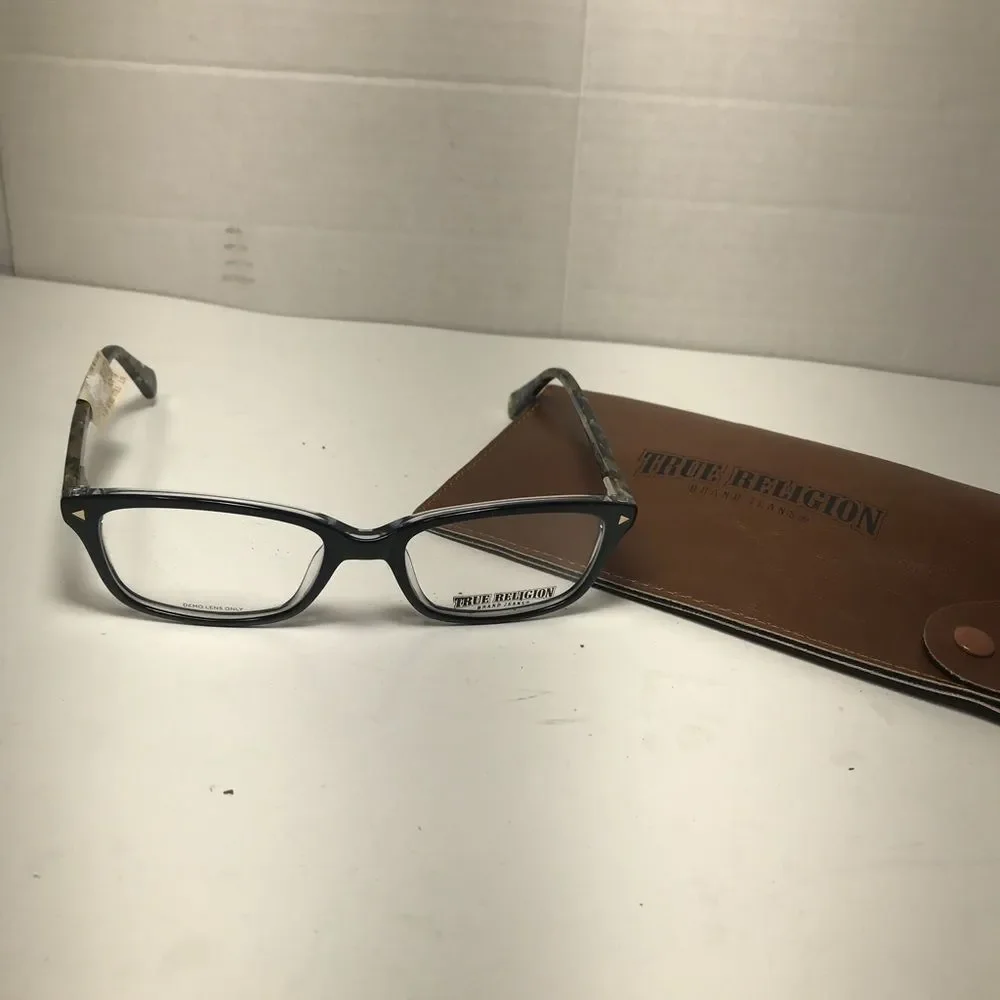 TRUE RELIGION Womens Full Rim Eyeglasses Frames 51-17-135 with case